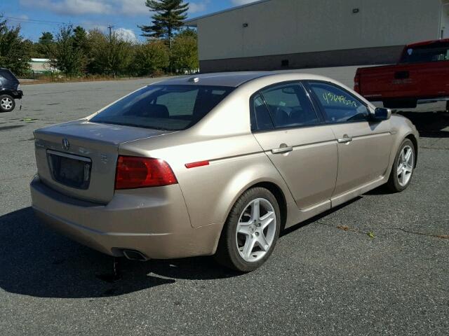 19UUA66265A030648 - 2005 ACURA TL TAN photo 4