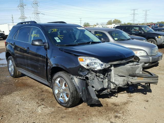 2GNFLDE58C6299575 - 2012 CHEVROLET EQUINOX BLACK photo 1