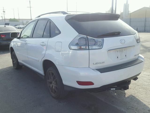 JTJGW31U560002767 - 2006 LEXUS RX 400 WHITE photo 3