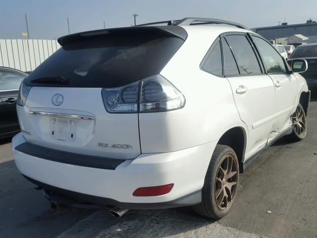 JTJGW31U560002767 - 2006 LEXUS RX 400 WHITE photo 4