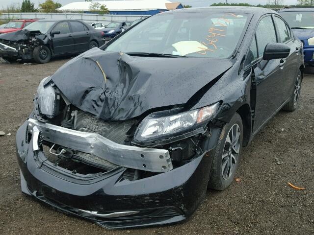 19XFB2F81FE088053 - 2015 HONDA CIVIC EX BLACK photo 2