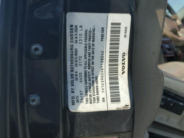 YV1KS960XW1128242 - 1998 VOLVO S90 Graphit Foto 10