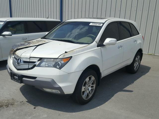 2HNYD282X9H526423 - 2009 ACURA MDX WHITE photo 2