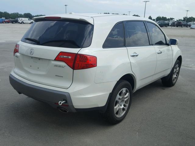 2HNYD282X9H526423 - 2009 ACURA MDX WHITE photo 4