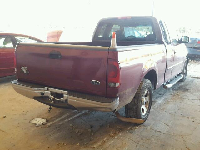 1FTRX17233NA40371 - 2003 FORD F150 BURGUNDY photo 4