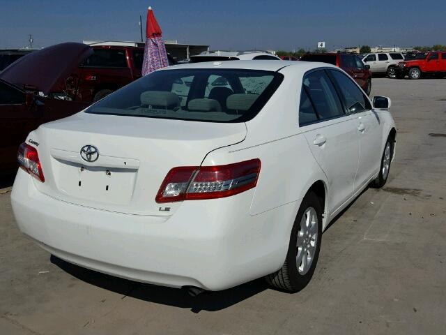 4T4BF3EK4BR155005 - 2011 TOYOTA CAMRY WHITE photo 4