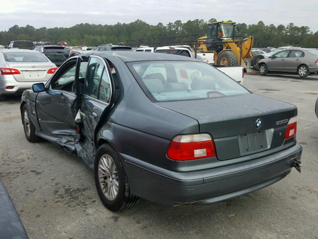 WBADT63452CK25166 - 2002 BMW 530 I AUTO BLUE photo 3