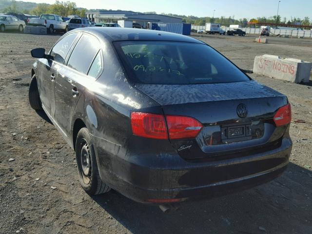 3VW2K7AJ5EM311234 - 2014 VOLKSWAGEN JETTA BASE 黑色 照片 3