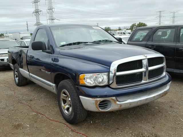 1D7HA16N82J219848 - 2002 DODGE RAM 1500 BLUE photo 1