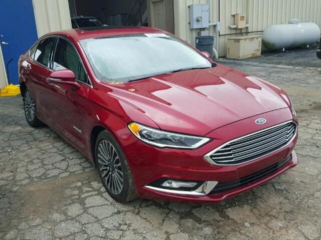 3FA6P0RU8HR363241 - 2017 FORD FUSION RED photo 1