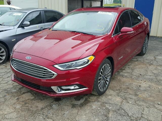 3FA6P0RU8HR363241 - 2017 FORD FUSION RED photo 2