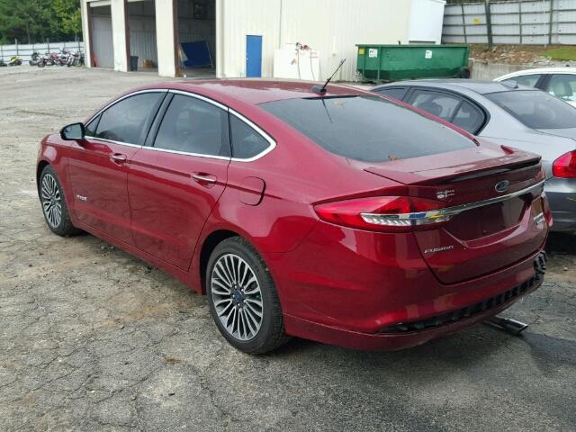 3FA6P0RU8HR363241 - 2017 FORD FUSION RED photo 3