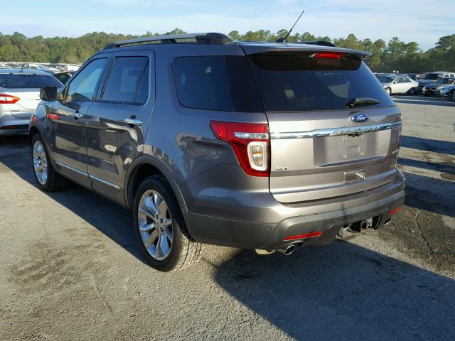 1FM5K7D86DGC28120 - 2013 FORD EXPLORER X CHARCOAL photo 3