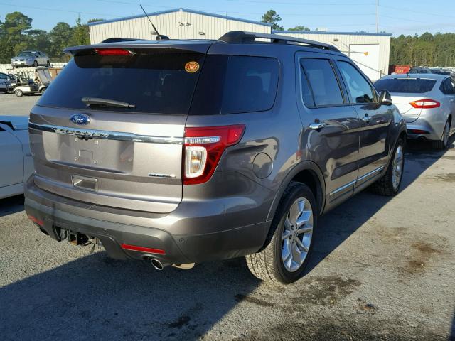 1FM5K7D86DGC28120 - 2013 FORD EXPLORER X CHARCOAL photo 4