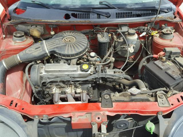 2C1MR2261V6753083 - 1997 GEO METRO RED photo 7