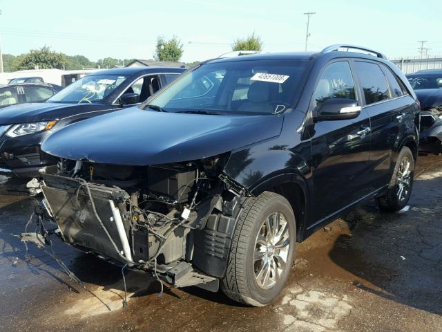 5XYKW4A22BG131829 - 2011 KIA SORENTO SX BLACK photo 2