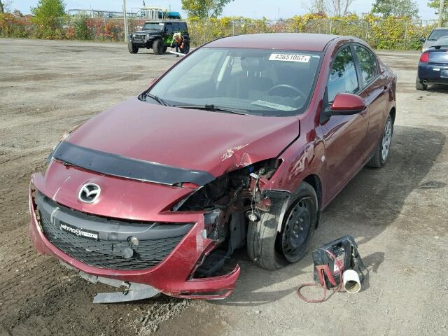 JM1BL1SF1A1303579 - 2010 MAZDA 3 I RED photo 2