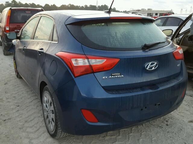 KMHD35LH7GU266606 - 2016 HYUNDAI ELANTRA GT BLUE photo 3