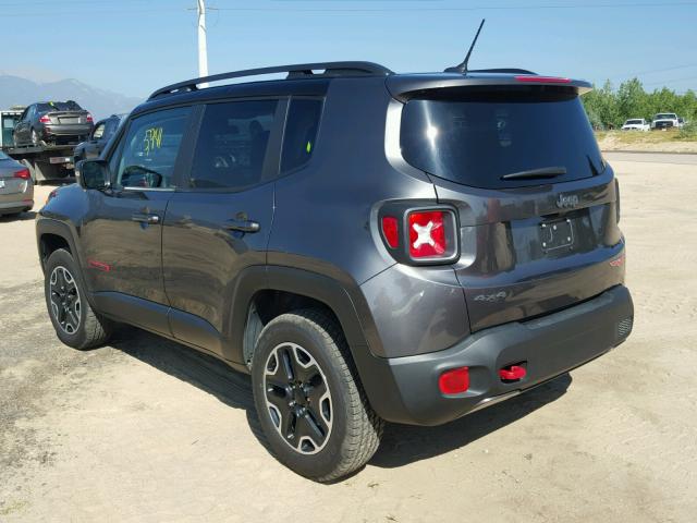 ZACCJBCB2HPG28103 - 2017 JEEP RENEGADE T GRAY photo 3