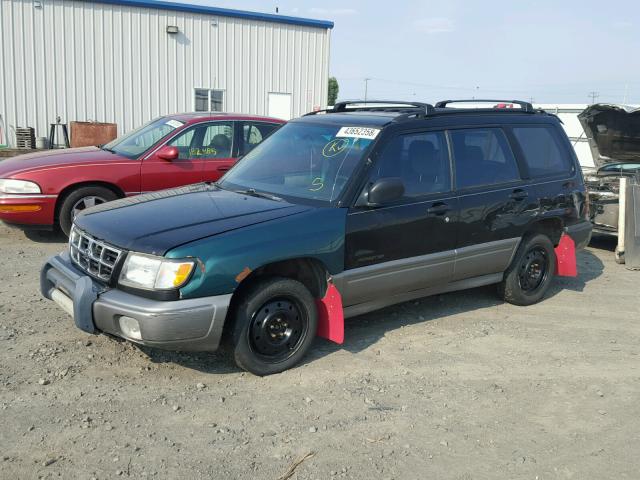 JF1SF655XWH779499 - 1998 SUBARU FORESTER S BLACK photo 2