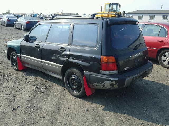 JF1SF655XWH779499 - 1998 SUBARU FORESTER S BLACK photo 3