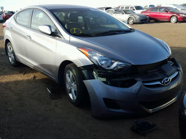 KMHDH4AE3DU713951 - 2013 HYUNDAI ELANTRA GRAY photo 1