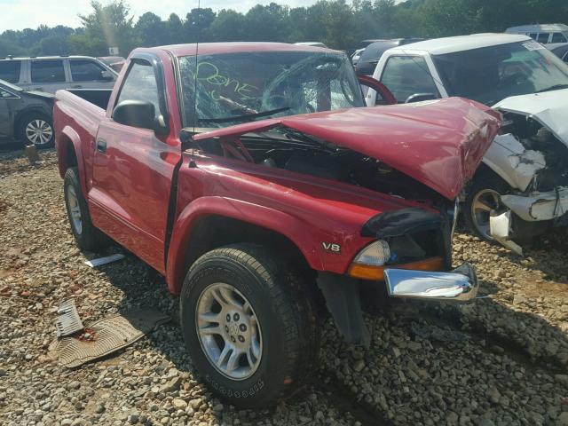 1D7FL46N13S326819 - 2003 DODGE DAKOTA SLT RED photo 1