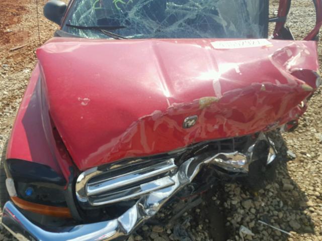 1D7FL46N13S326819 - 2003 DODGE DAKOTA SLT RED photo 7