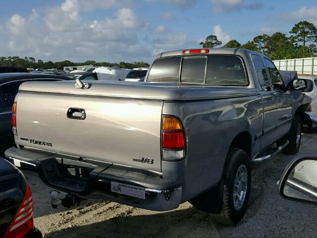 5TBRT34122S313126 - 2002 TOYOTA TUNDRA GRAY photo 4