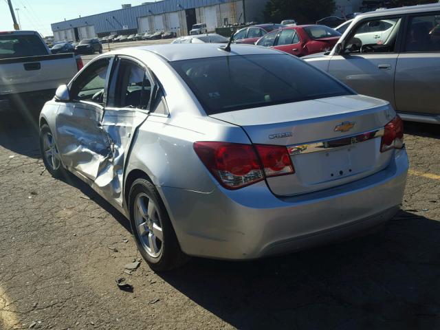 1G1PC5SB3E7182835 - 2014 CHEVROLET CRUZE LT SILVER photo 3