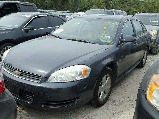 2G1WT57K591110865 - 2009 CHEVROLET IMPALA 1LT BLUE photo 2