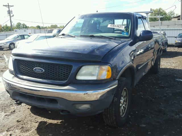 1FTRX18L42NB02723 - 2002 FORD F150 BLUE photo 2