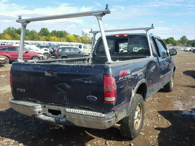 1FTRX18L42NB02723 - 2002 FORD F150 BLUE photo 4