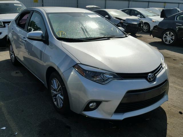 5YFBURHE7FP348216 - 2015 TOYOTA COROLLA L SILVER photo 1