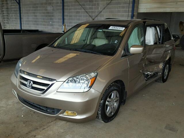 5FNRL38757B422178 - 2007 HONDA ODYSSEY EX GOLD photo 2