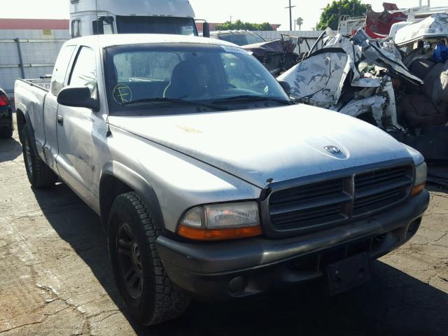 1B7GL12X72S532441 - 2002 DODGE DAKOTA BAS SILVER photo 1