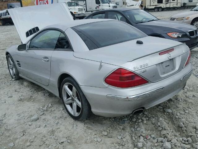 WDBSK75FX5F086848 - 2005 MERCEDES-BENZ SL SILVER photo 3