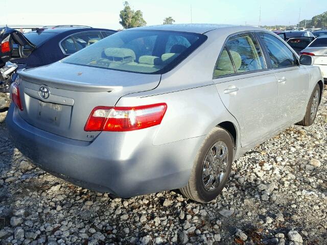 4T1BE46K97U546093 - 2007 TOYOTA CAMRY NEW SILVER photo 4