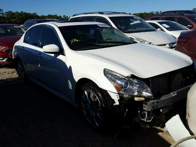 JN1CV6AP9DM713235 - 2013 INFINITI G37 BASE WHITE photo 1