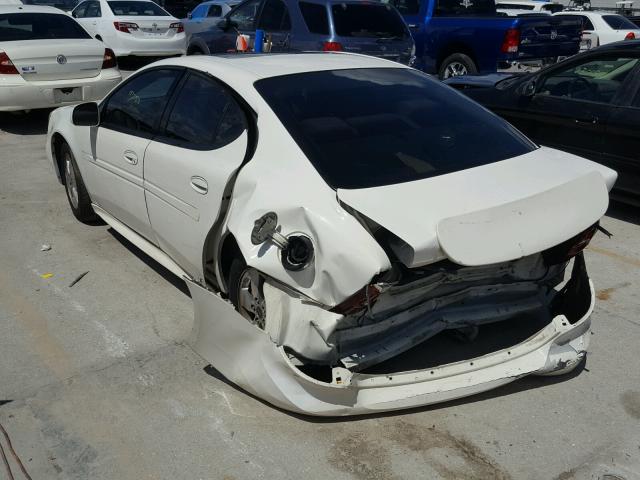 2G2WS522351227232 - 2005 PONTIAC GRAND PRIX WHITE photo 3