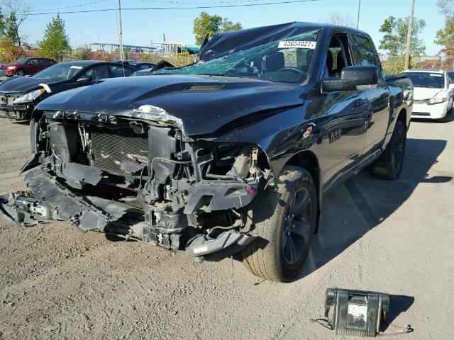 1C6RR7MT0FS757849 - 2015 RAM 1500 BLACK photo 2