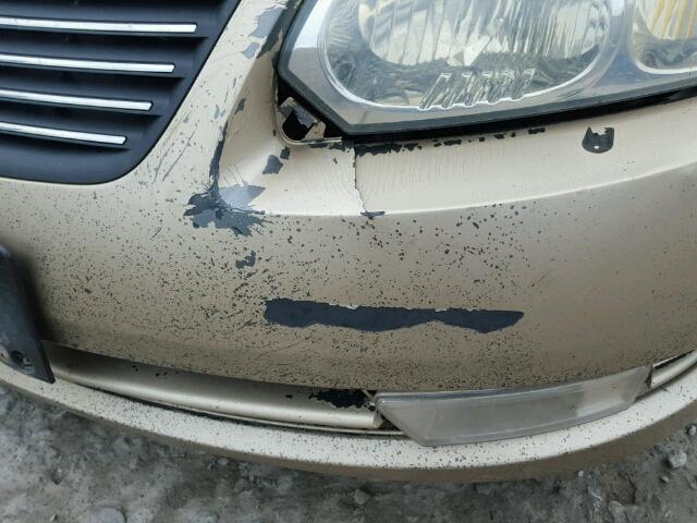 1G8AL55B96Z132191 - 2006 SATURN ION LEVEL GOLD photo 9