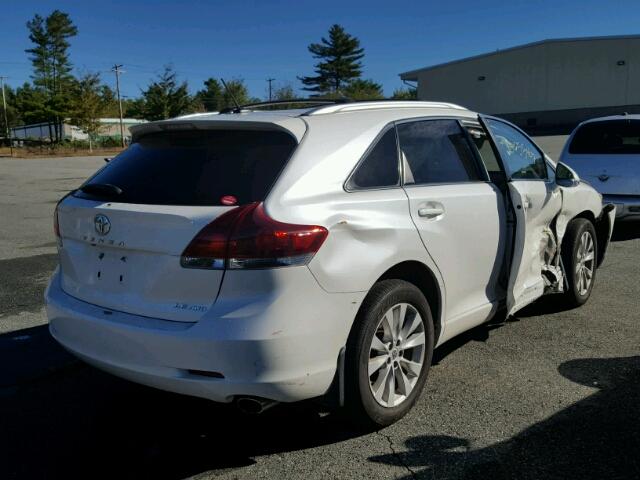 4T3BA3BB5DU040792 - 2013 TOYOTA VENZA LE WHITE photo 4