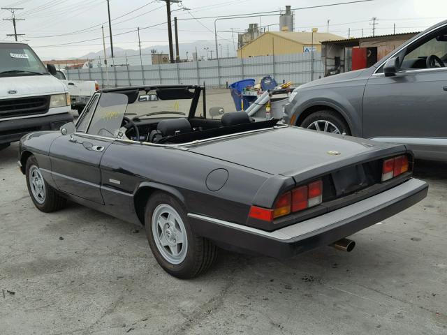 ZARBA5646J1062369 - 1988 ALFA ROMEO SPIDER GRA BLACK photo 3