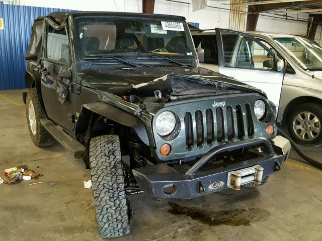 1J4AA5D11BL577536 - 2011 JEEP WRANGLER S GREEN photo 1