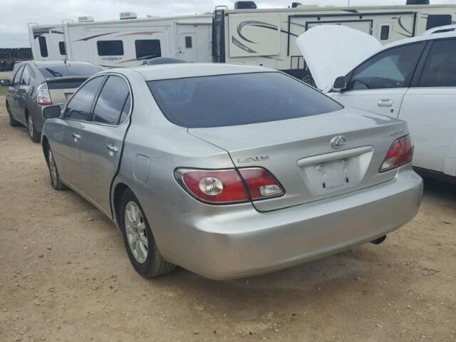 JTHBA30G345001431 - 2004 LEXUS ES SILVER photo 3