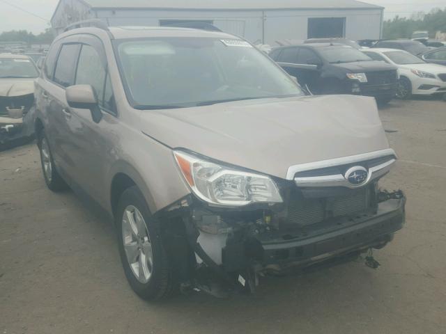 JF2SJADC6FH548077 - 2015 SUBARU FORESTER 2 TAN photo 1
