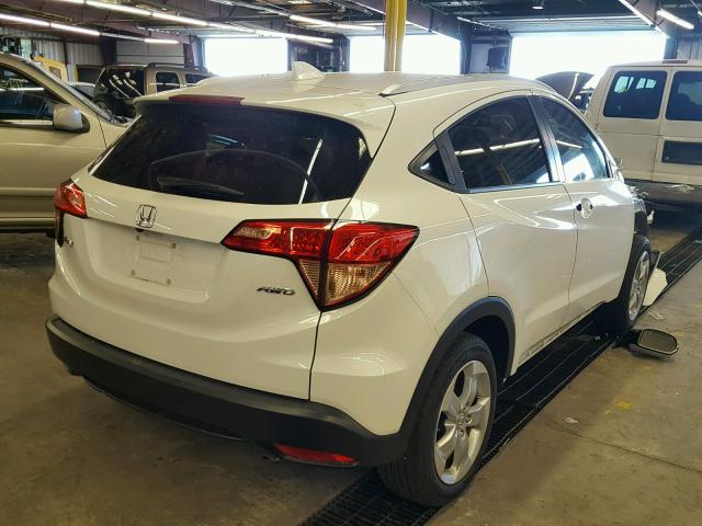 3CZRU6H77GM736516 - 2016 HONDA HR-V EXL WHITE photo 4