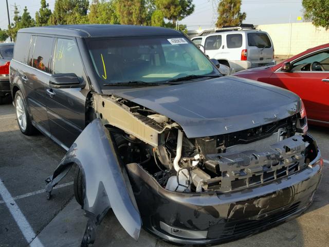 2FMGK5C89FBA13985 - 2015 FORD FLEX SEL GRAY photo 1