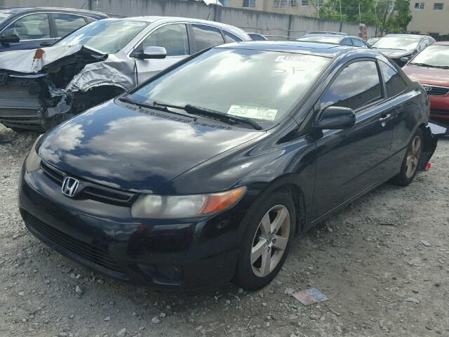 2HGFG11808H529280 - 2008 HONDA CIVIC BLACK photo 2